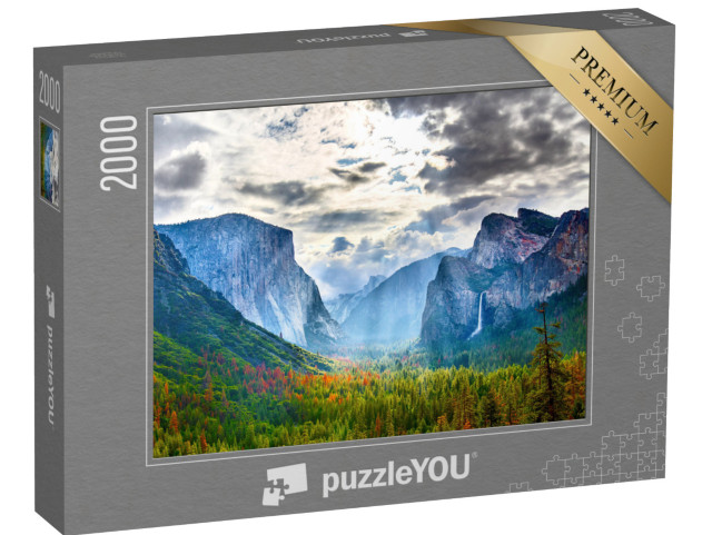 puzzle 2000 dílků „Působivá přírodní podívaná v Yosemitském národním parku, USA“