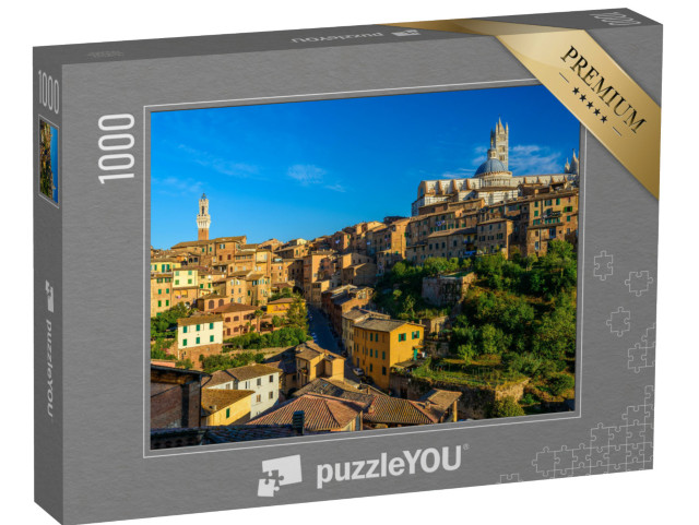 puzzle 1000 dílků „Panorama Sieny, Toskánsko, Itálie“