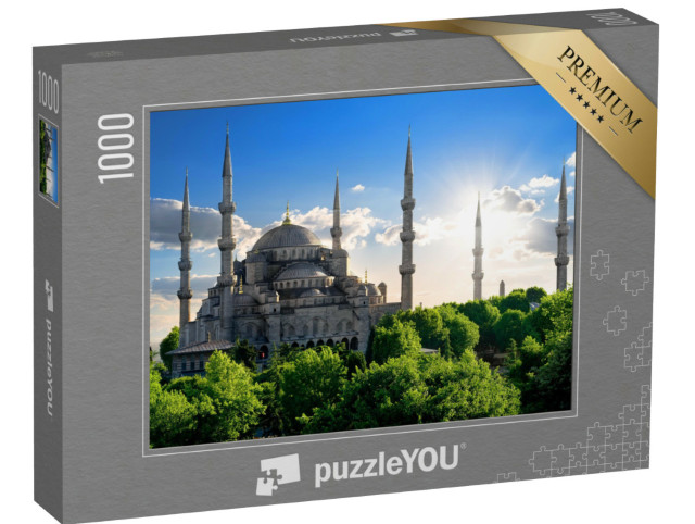 puzzle 1000 dílků „Modrá mešita za slunečného letního dne, Turecko“