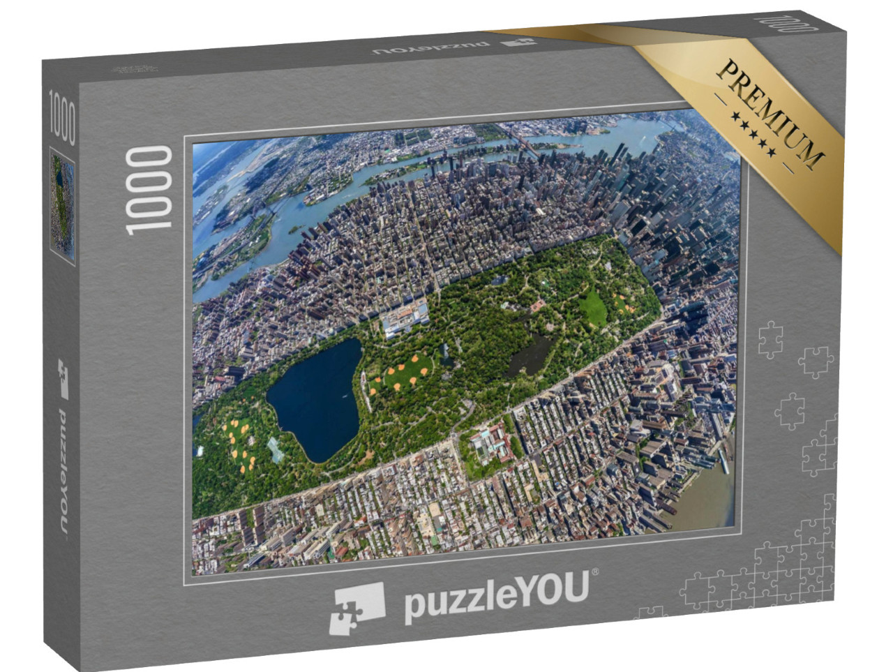 puzzle 1000 dílků „Central Park Manhattan z výšky - Little Planet Effect“