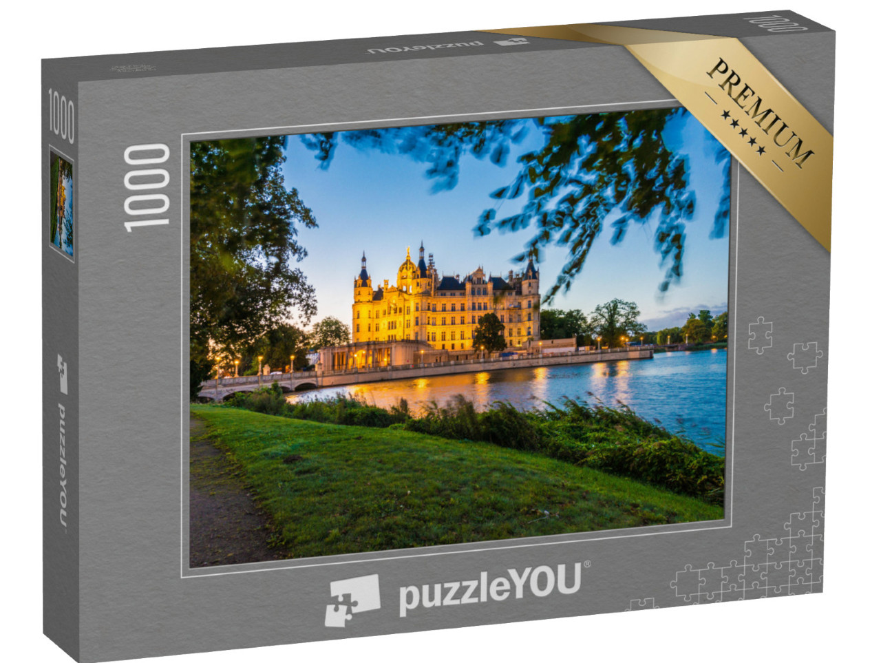 puzzle 1000 dílků „Zámek Schwerin ve městě Schwerin“