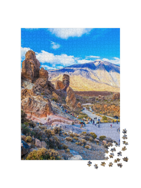 puzzle 1000 dílků „Hora Teide a Garcia Stone, Tenerife, Španělsko“