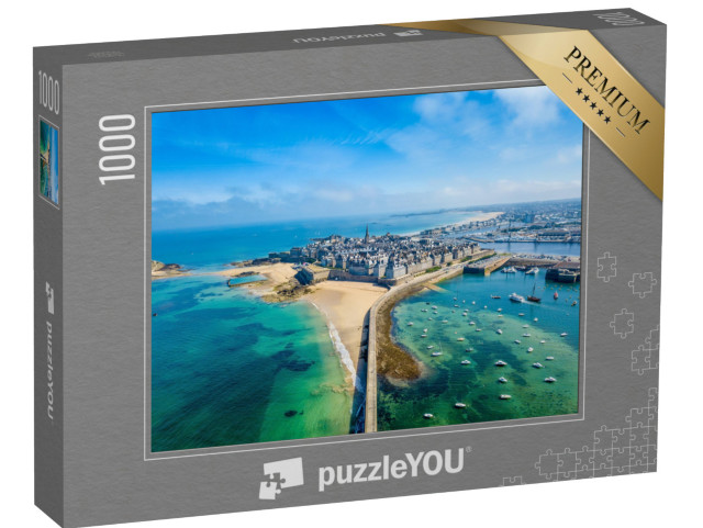 puzzle 1000 dílků „Saint Malo: Město korzárů, Bretaň, Francie“