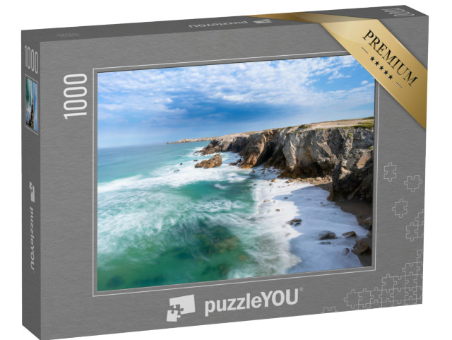 puzzle 1000 dílků „Krásné pobřeží Quiberonu v Bretani, Francie“