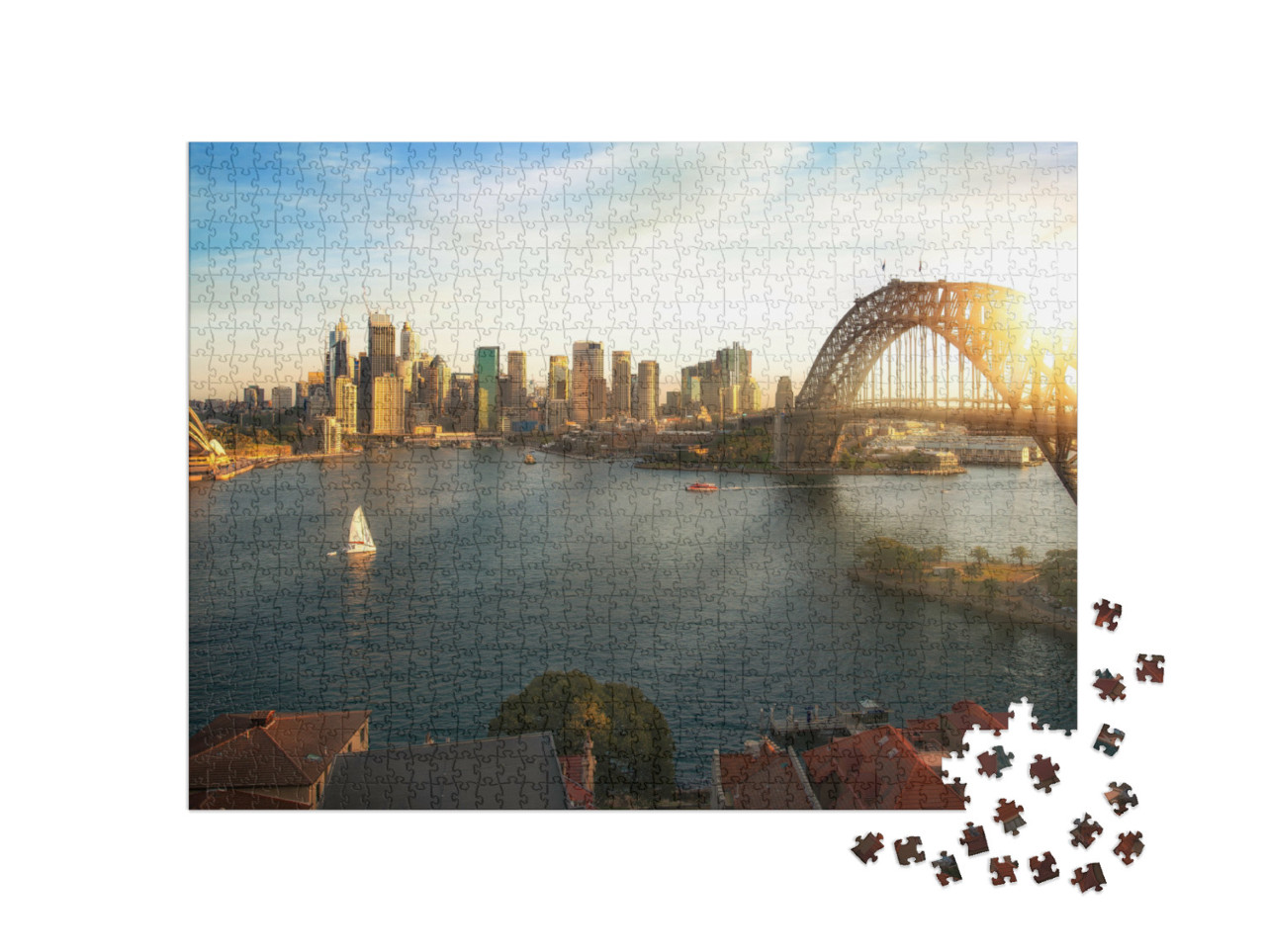 puzzle 1000 dílků „Panoramatický pohled na Sydney, Austrálie“