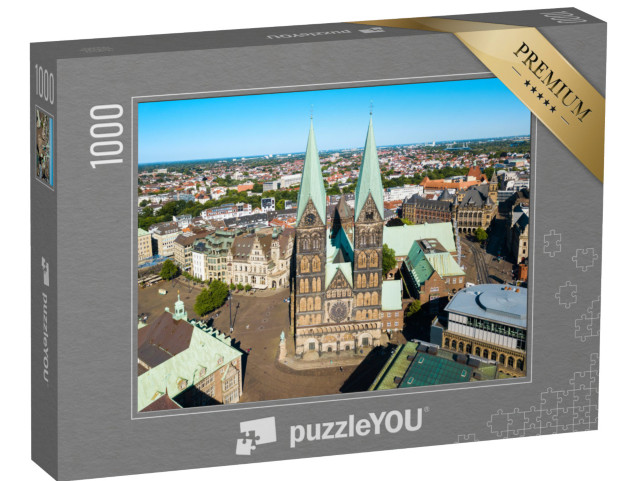 puzzle 1000 dílků „Katedrála na náměstí v Brémách“