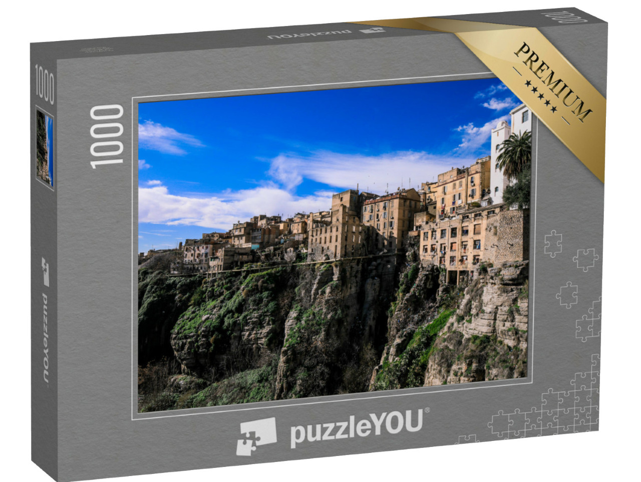 puzzle 1000 dílků „Město a přírodní pevnost: Constantine, Alžírsko“