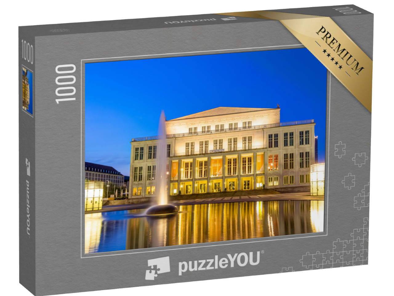 puzzle 1000 dílků „Opera v Lipsku, Německo“