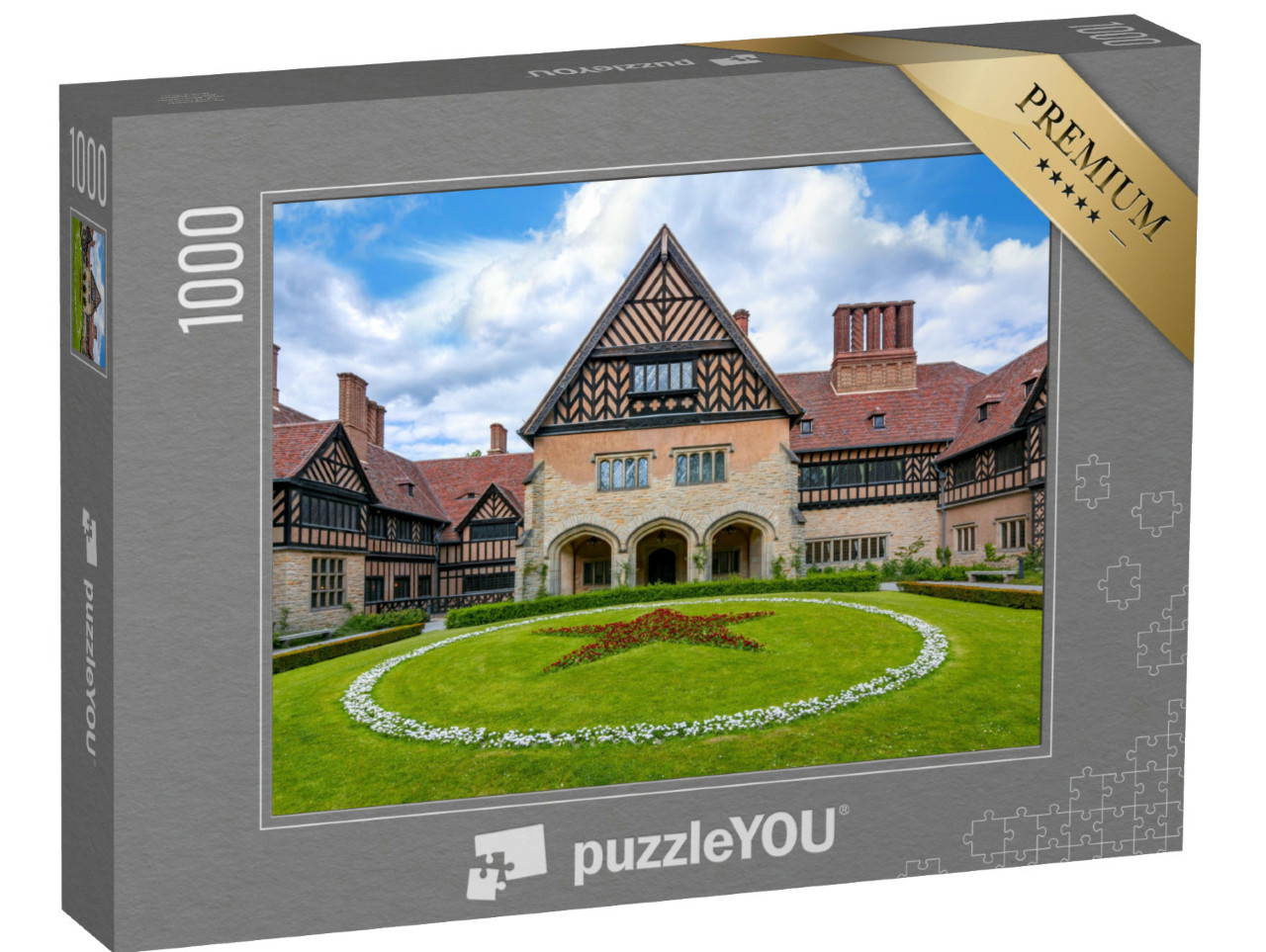puzzle 1000 dílků „Zámek Cecilienhof v Novém parku, Postupim, Německo“