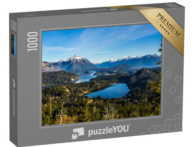 puzzle 1000 dílků „Pohled na jezero Nahuel Huapi u Bariloche, Argentina“