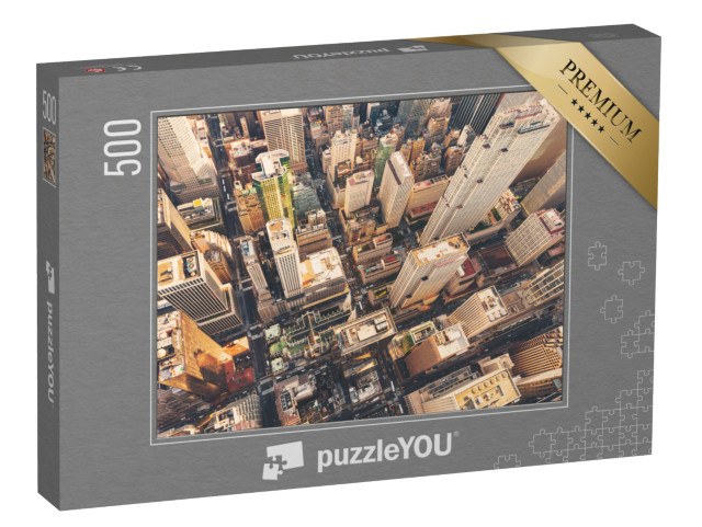 puzzle 500 dílků „Letecký pohled na Manhattan s výhledem na katedrálu svatého Patrika“