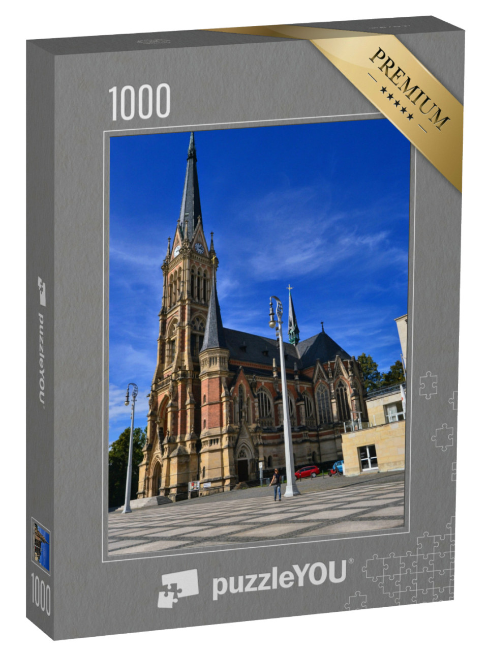 puzzle 1000 dílků „Kostel svatého Petra, Chemnitz, Německo“