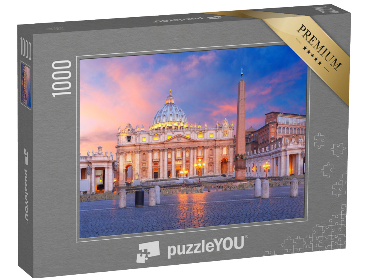 puzzle 1000 dílků „Východ slunce nad Vatikánem v Římě“