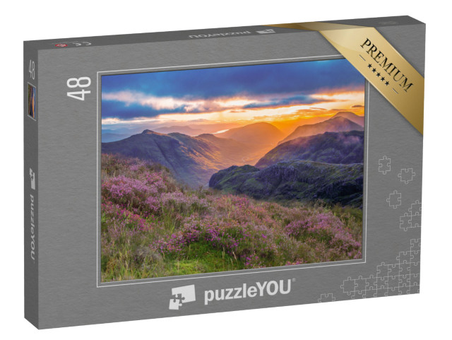 puzzle 48 dílků „Pohled do údolí Glencoe, Skotská vysočina, Skotsko“