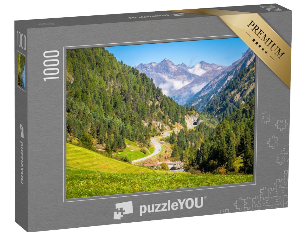 puzzle 1000 dílků „Horolezecká idyla“