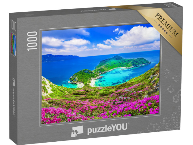 puzzle 1000 dílků „Letecký pohled na Porto Timoni, Korfu“