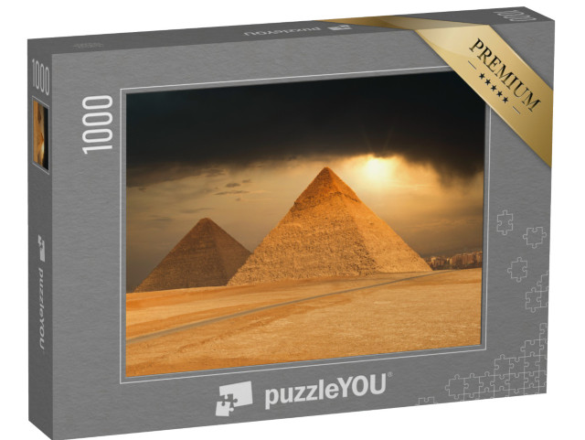 puzzle 1000 dílků „Slavné pyramidy v Gíze, Egypt“