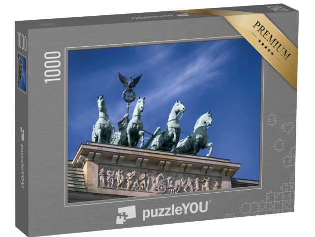 puzzle 1000 dílků „Kvadriga na Braniborské bráně v Berlíně, Německo“