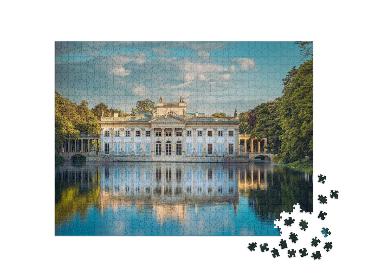 puzzle 1000 dílků „Královský palác v parku Lazienki, Varšava, Polsko“