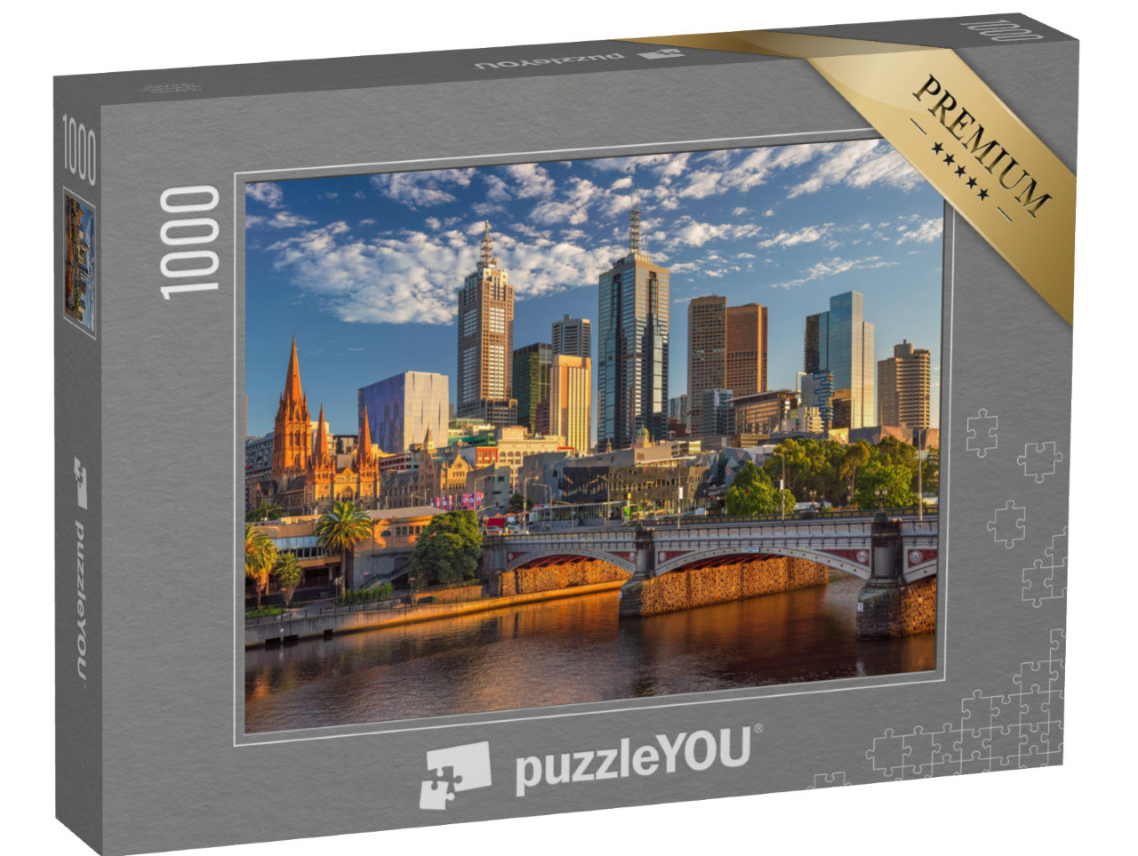 puzzle 1000 dílků „Melbournské panorama při východu slunce“