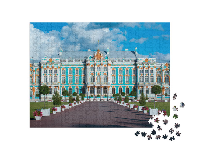 puzzle 1000 dílků „Kateřinský palác v Carském Selu, Petrohrad, Rusko“