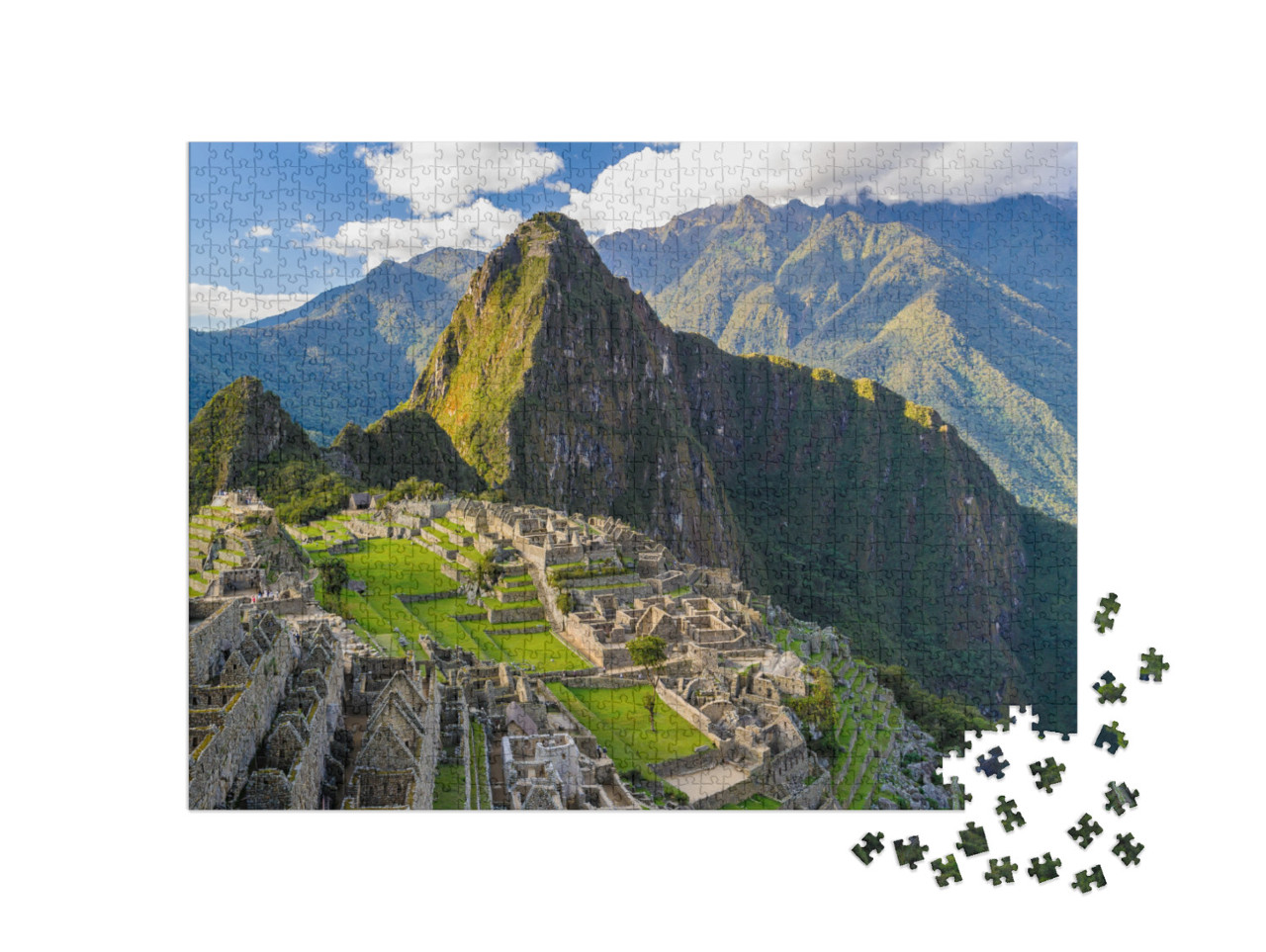 puzzle 1000 dílků „Machu Picchu, památka světového dědictví, Peru“