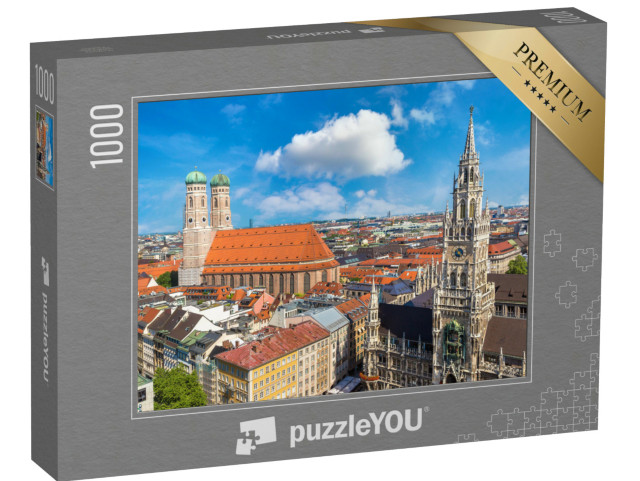 puzzle 1000 dílků „Pohled na Mnichov, Německo“