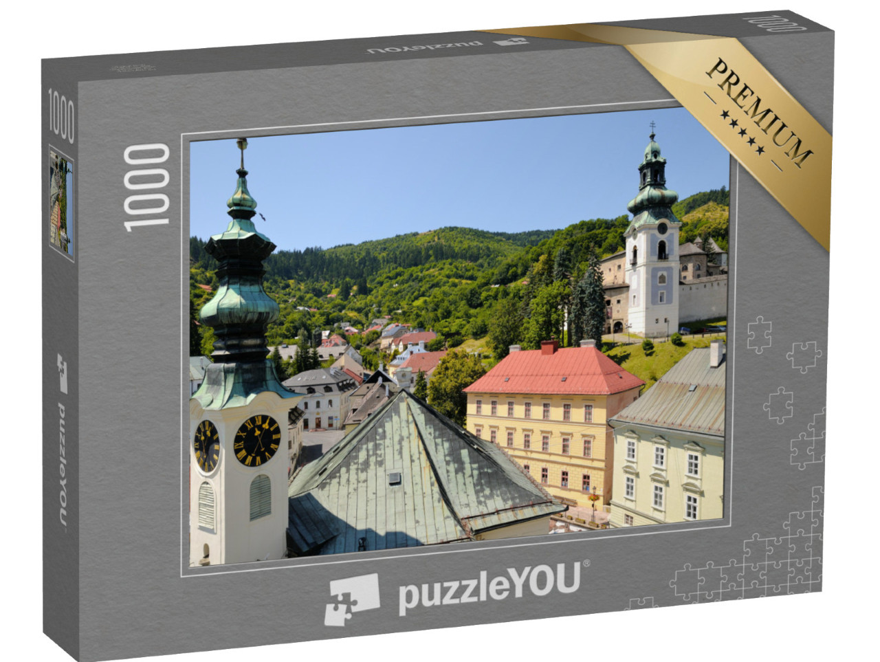 puzzle 1000 dílků „Malebné město Banská Štiavnica, Slovensko“