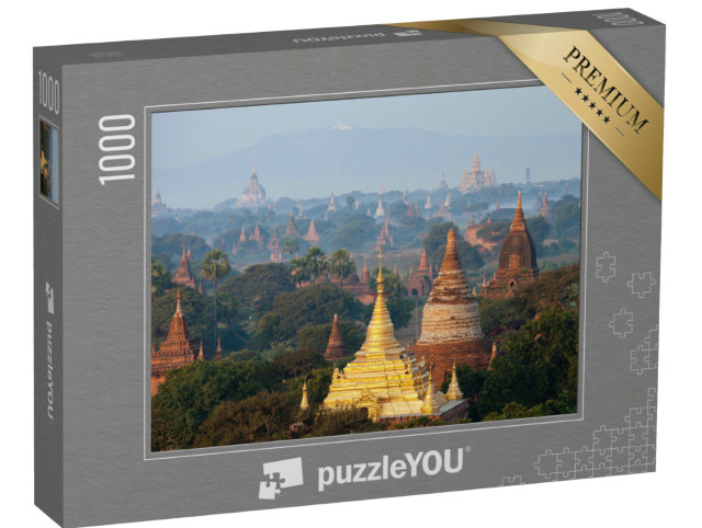 puzzle 1000 dílků „Mystická fotografie starobylých chrámů v Baganu, Myanmar“