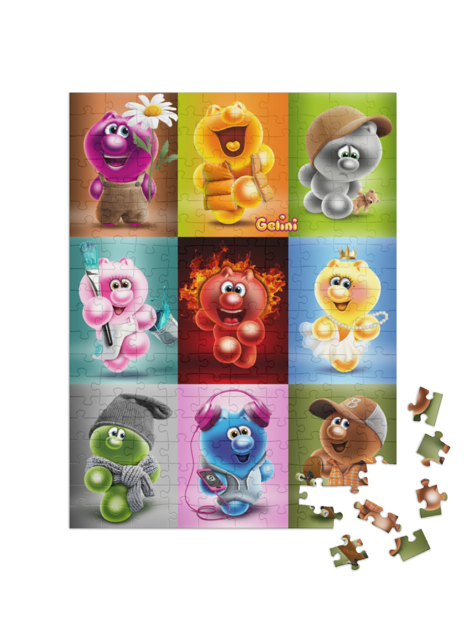 puzzle 200 dílků „Gelini Collage“