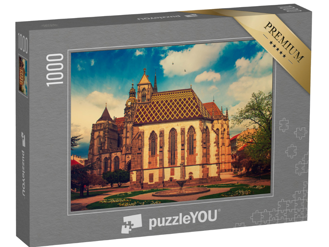 puzzle 1000 dílků „Dóm svaté Alžběty v Košicích, Slovensko“