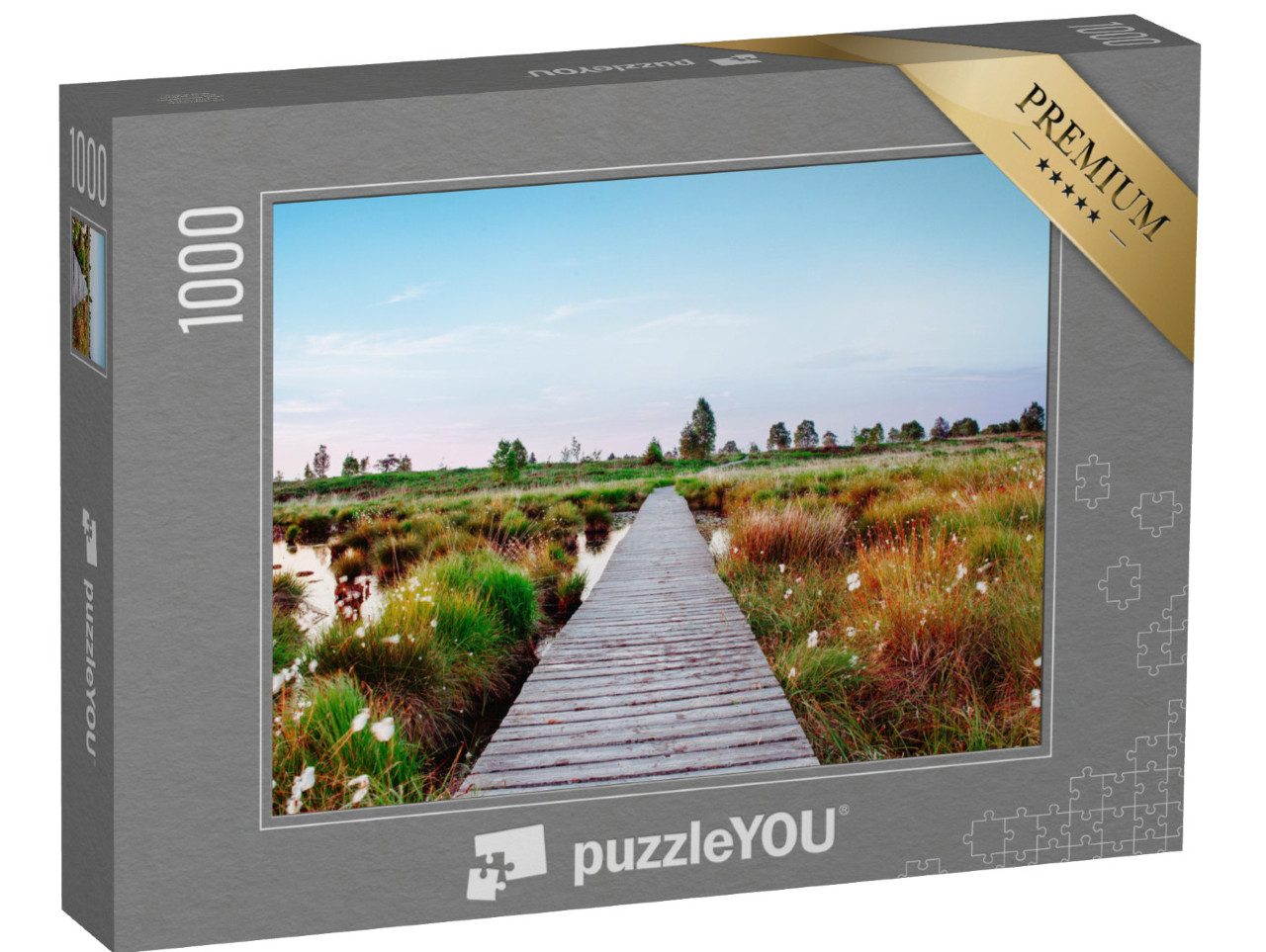 puzzle 1000 dílků „Tajemné Vysoké bahno, Belgie a Německo“