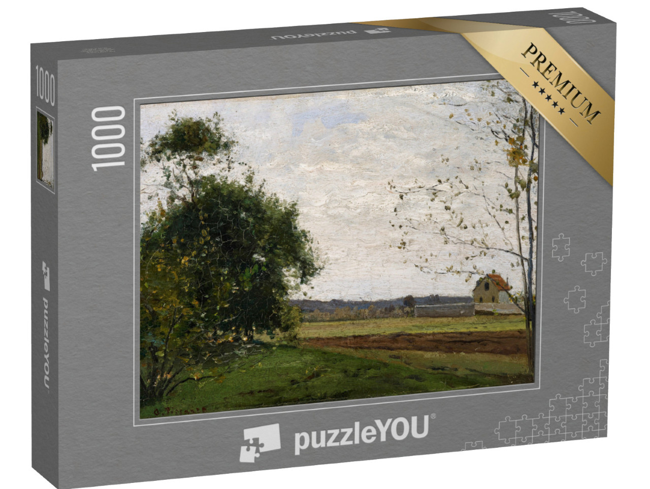 puzzle 1000 dílků „Camille Pissarro - Krajina“