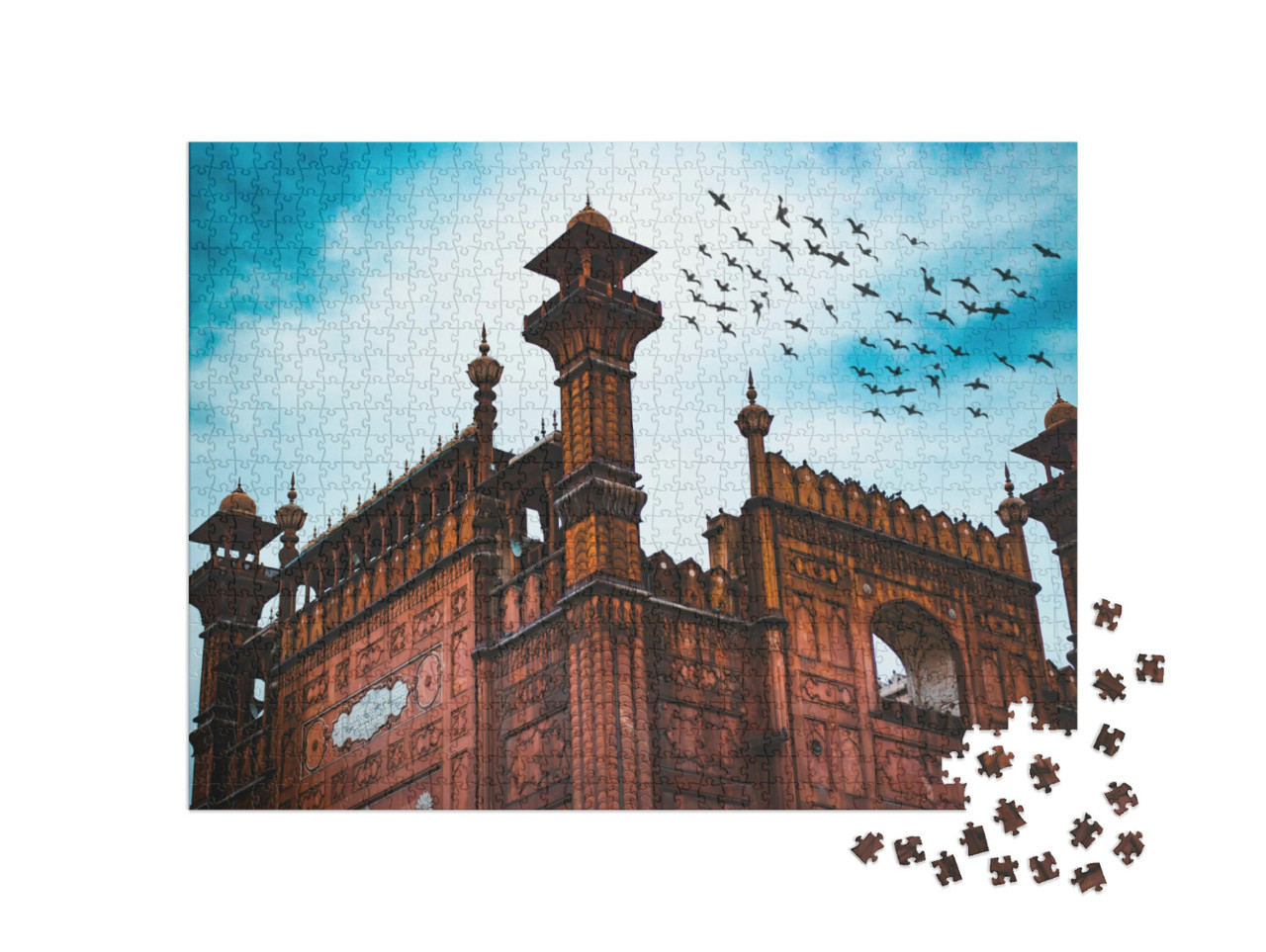 puzzle 1000 dílků „Mešita Badshahi Láhaur, Pákistán“