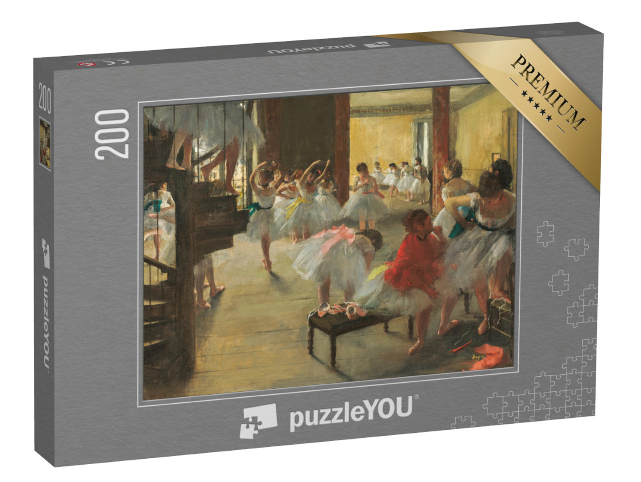 puzzle 200 dílků „Edgar Degas - Taneční kurz“