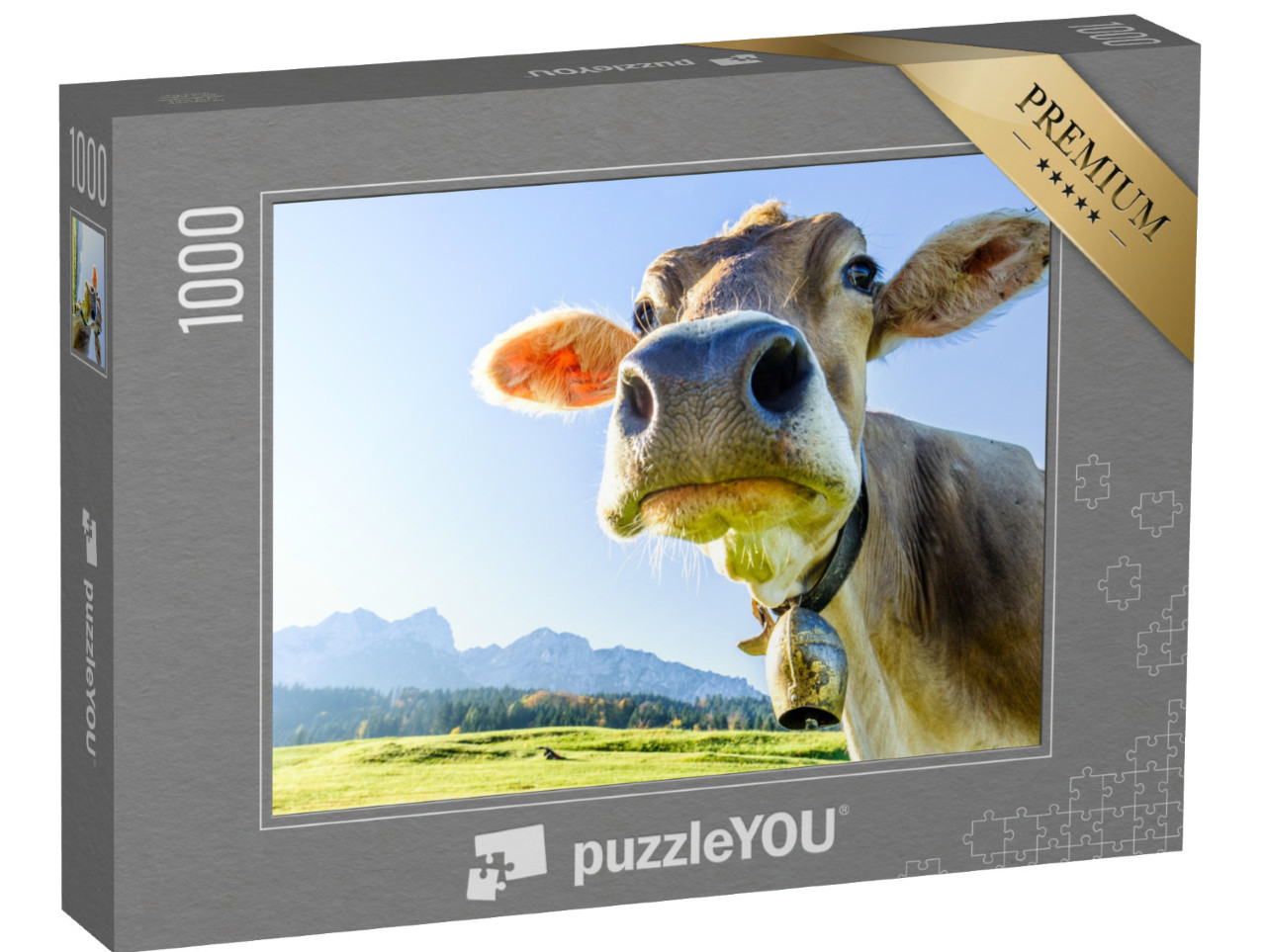 puzzle 1000 dílků „Kráva na Kaiser Mountains“