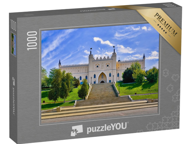 puzzle 1000 dílků „Zámek Lublin: hlavní vchod v novogotickém stylu“