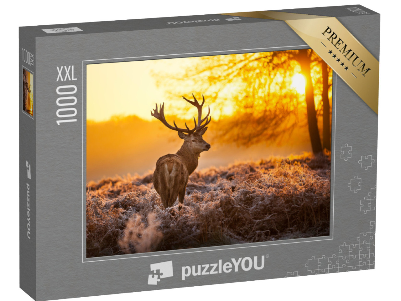 puzzle 1000 dílků XXL „Jelen v ranním slunci“