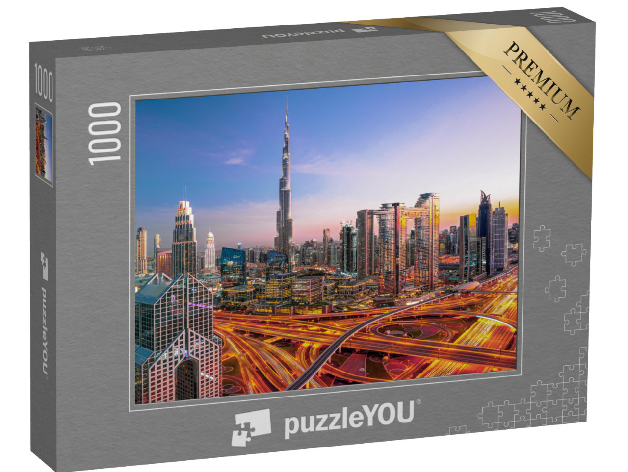 puzzle 1000 dílků „Panorama centra Dubaje“