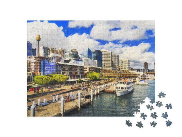 puzzle 500 dílků „Promenáda King Street Wharf v Sydney, Austrálie“