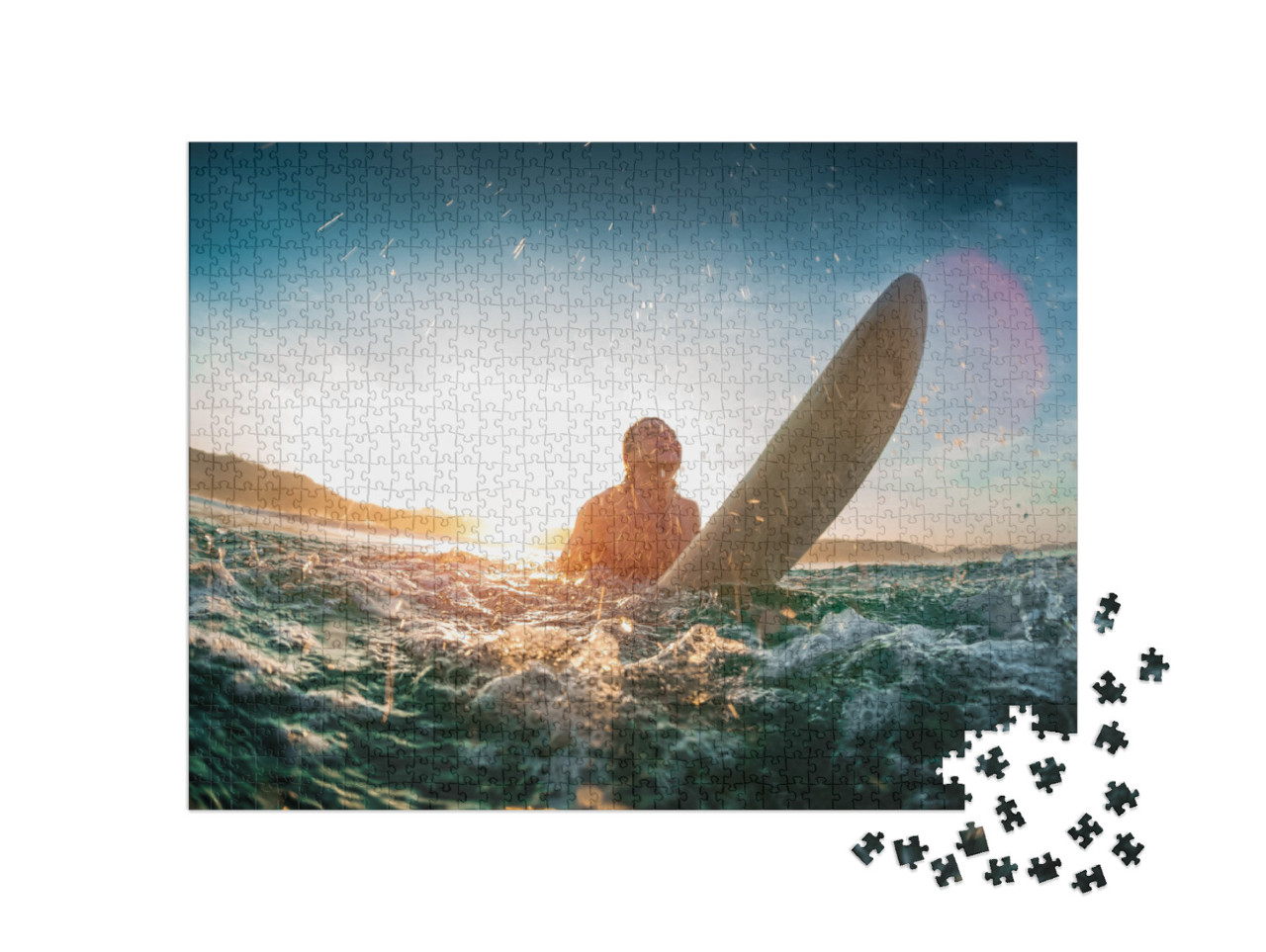 puzzle 1000 dílků „Mladý surfař“
