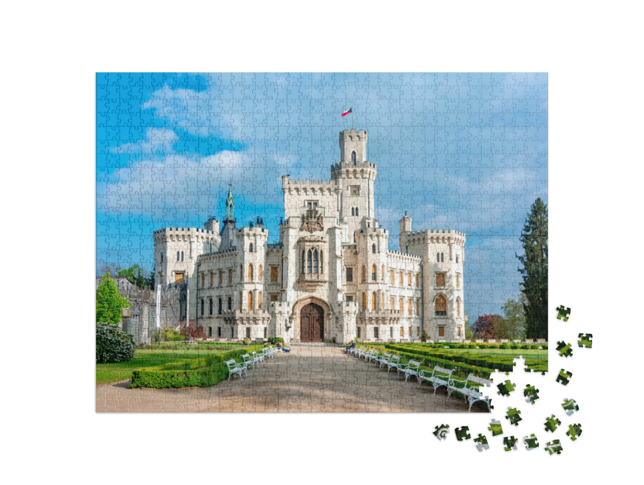 puzzle 1000 dílků „Zámek Hluboká nad Vltavou, Česká republika“