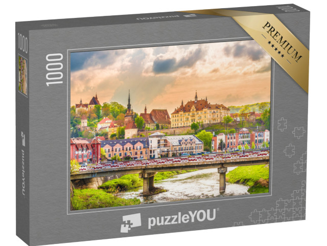 puzzle 1000 dílků „Pevnost Sighisoara, Transylvánie, Rumunsko“