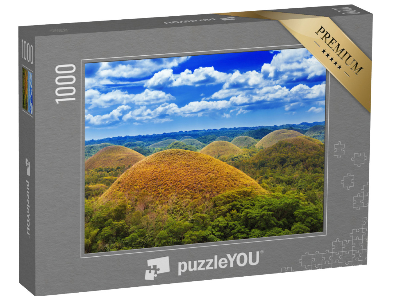 puzzle 1000 dílků „Čokoládové kopce na ostrově Bohol, Filipíny“