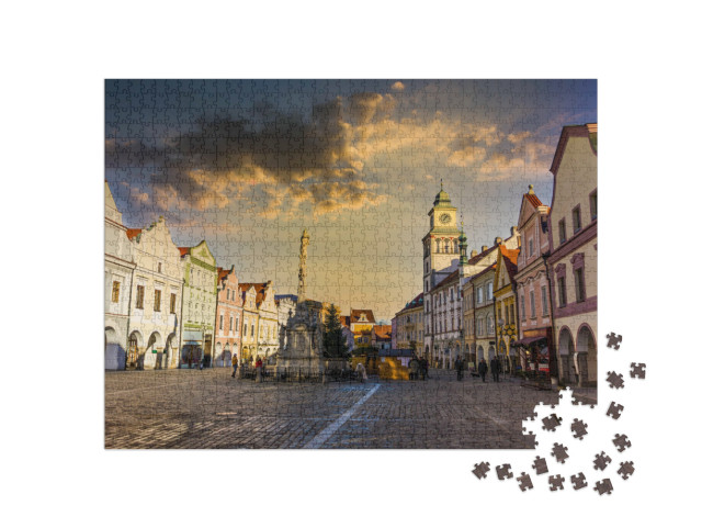 puzzle 1000 dílků „Masarykovo náměstí, Třeboň, Česká republika“