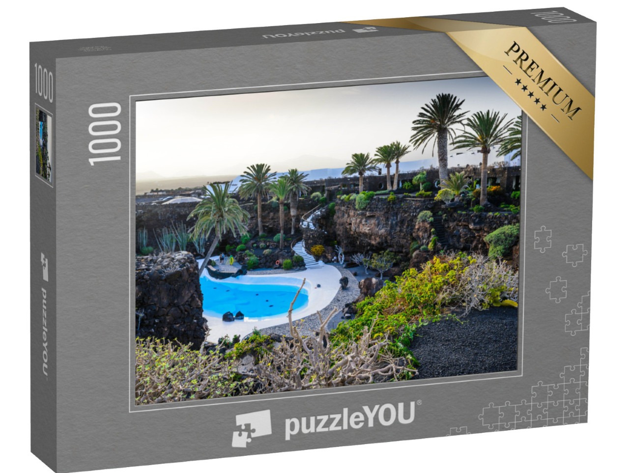 puzzle 1000 dílků „Jameos del Agua, Lanzarote, Kanárské ostrovy, Španělsko“